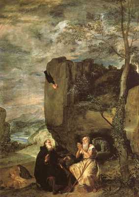 Święty Paweł Pustelnik i św. Antoni
