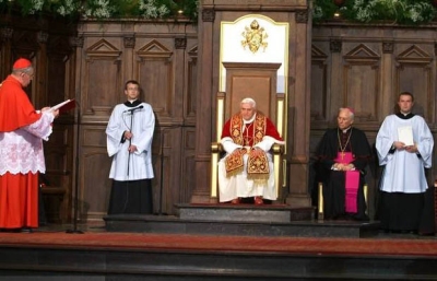 Benedykt XVI w archikatedrze warszawskiej, 25 maja 2006 r.
