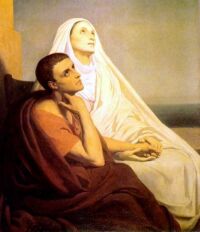 Święta Monika i jej syn, św. Augustyn