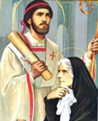Święty Augustyn z matką, św. Moniką